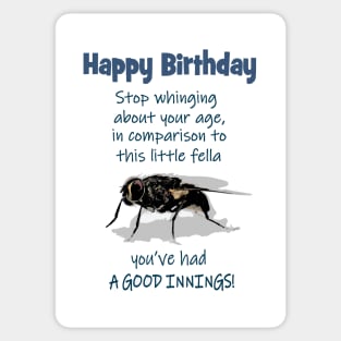 fly birthday Sticker